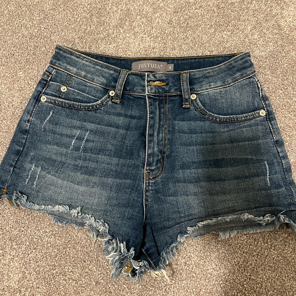 denim shorts size S